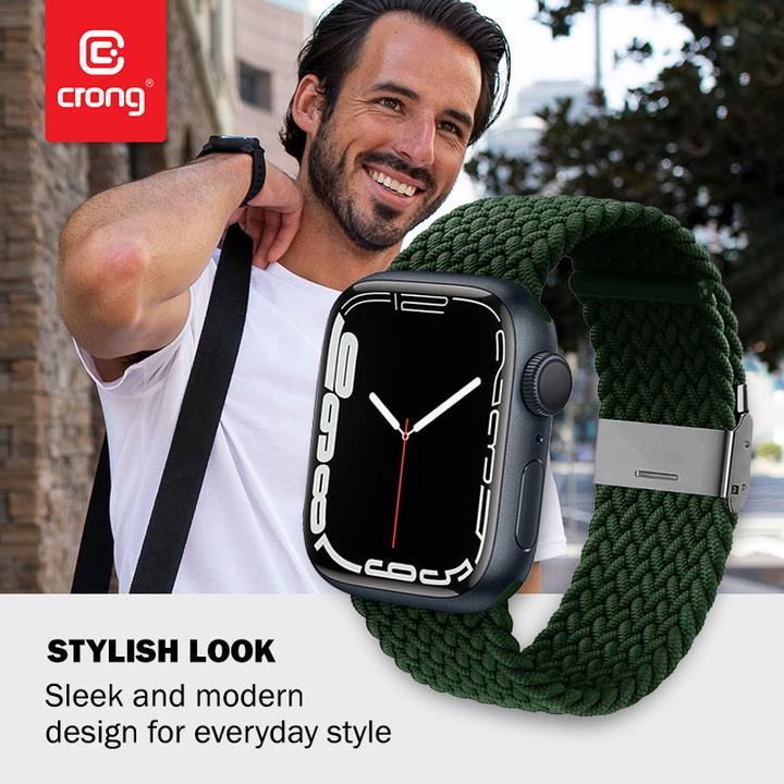 Produktbild Crong Wave Band Uhr mit geflochtenem Armband 42 (42 mm, Polyesterfasern)