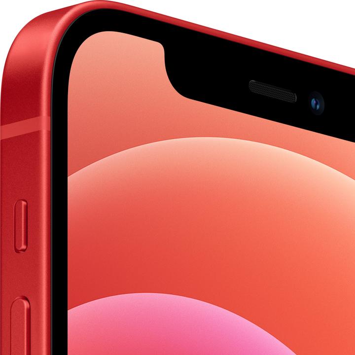 Image du produit Apple iPhone 12 (128 Go, (PRODUCT)​RED, 6.10", SIM + eSIM, 12 Mpx, 5G)