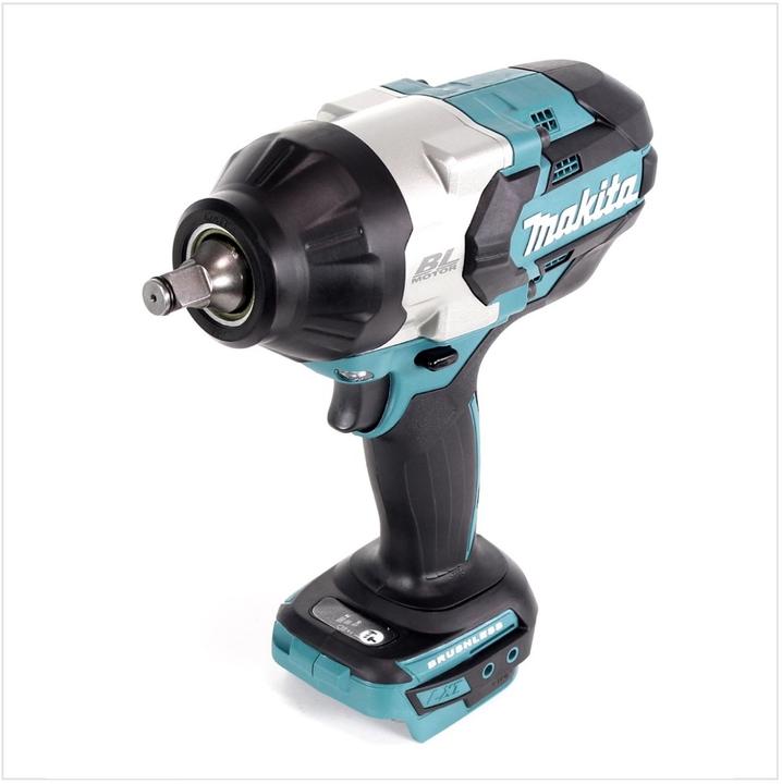 Actual product image Makita DTW 1002 RFJ 18 V Cordless Impact Wrench Brushless Li-Ion + Makpac Case + 2 x Batteries BL 18 (Rechargeable battery operated)