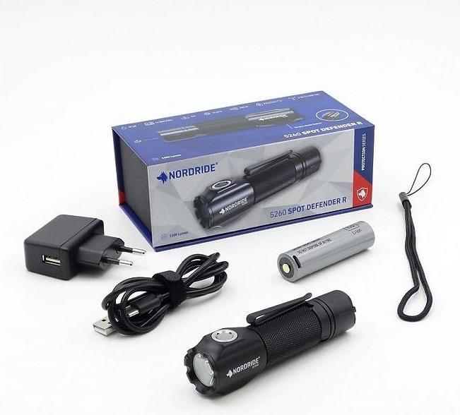 Produktbild Nordride Taschenlampe Spot Defender R 1100 lm, IP68 (10.60 cm, 190 lm)