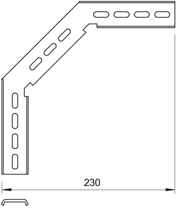 Actual product image OBO Bettermann OBO MW 90/SL17 90Â° mounting bracket (20 pcs.)
