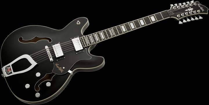 Immagine prodotto Hagstrom Chitarra elettrica, Viking DLX, nero lucido, 12 corde (Chitarra elettrica)