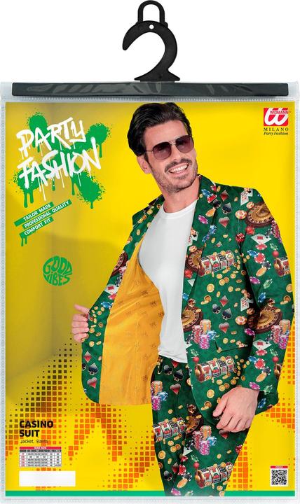 Image du produit Widmann CASINO PARTY FASHION ANZUG (Jackett, Hose), XL (XL)
