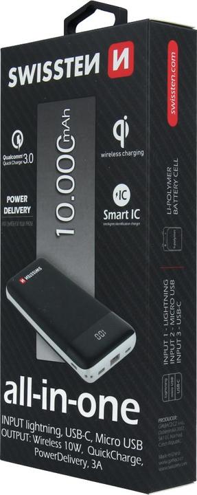 Actual product image Swissten All-In-One (10000 mAh, 10 W, 18 Wh)