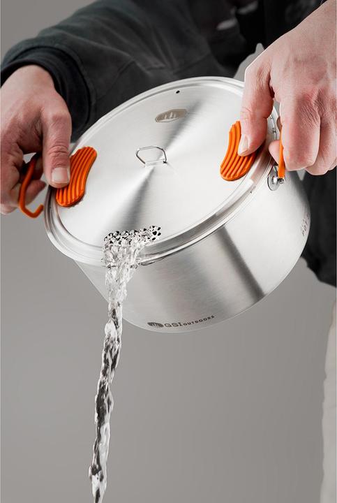 Actual product image GSI Glacier Stainless Base Camper Medium Cookware