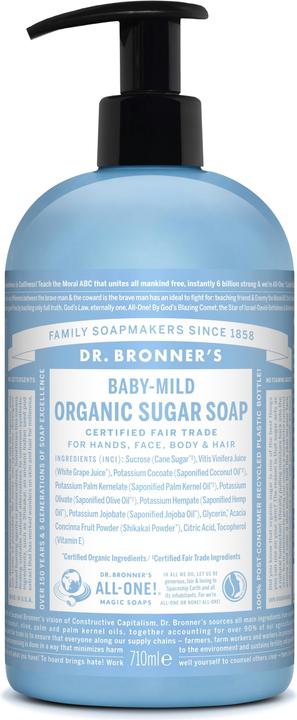 Produktbild Dr. Bronner's Organic Sugar Soap Baby Mild 710 ml (710 ml)