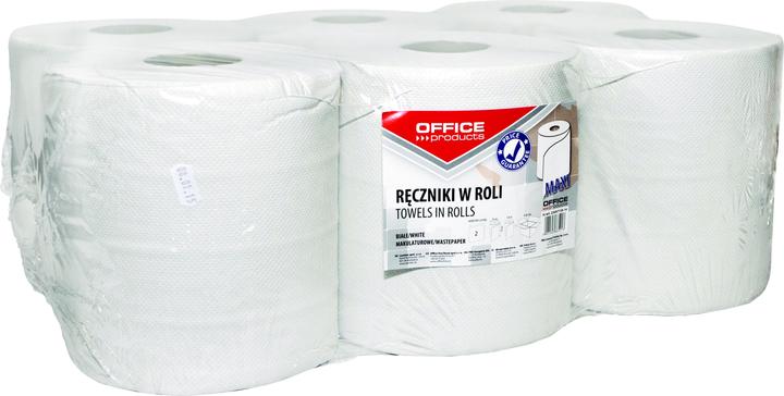 Produktbild Office Products Handtücher aus recyclingpapier, in der rolle, maxi, 2-lagig, 120 m, 6 stück, weiss (6 x)