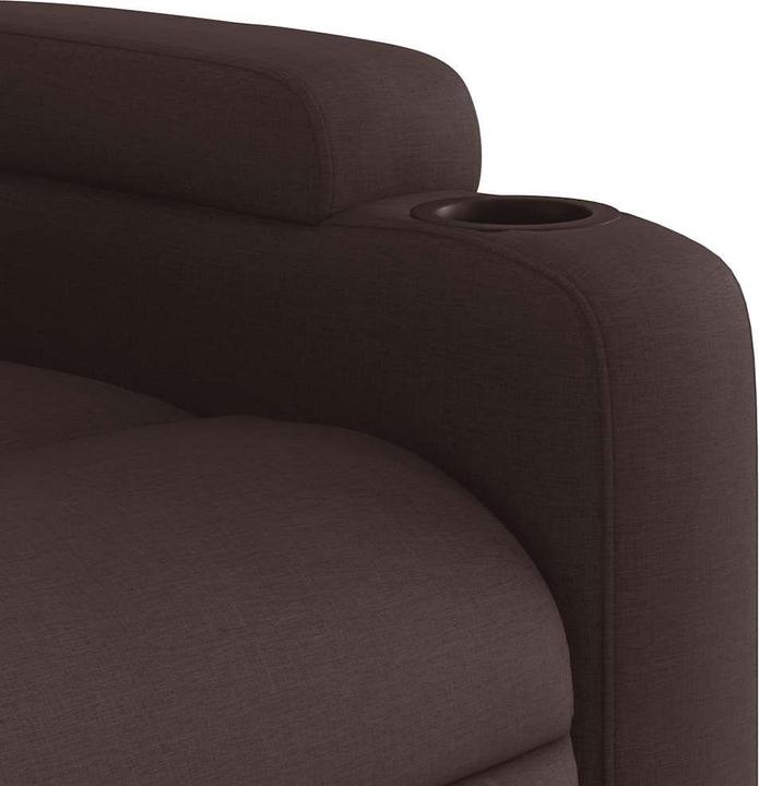 Produktbild VidaXL Massagesessel Dunkelbraun Stoff,Farbe: Dunkelbraun,Material