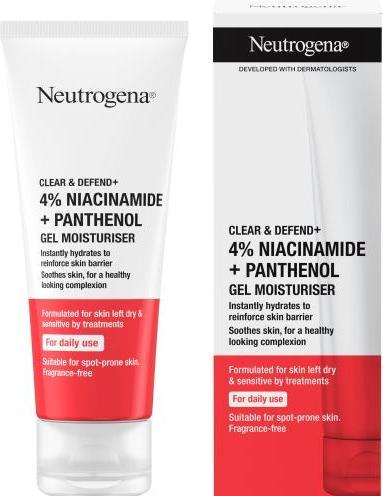 Actual product image Neutrogena Clear & Defend+ Gel Moisturiser (50 ml, Face gel)