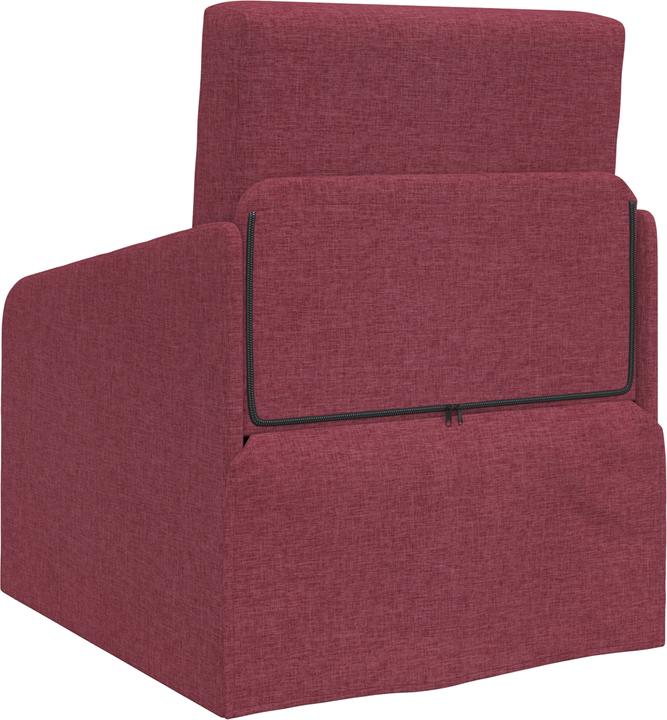 Produktbild VidaXL Fussboden Schlafsofa 2-in-1 Weinrot 65x80x83 cm Stoff (1.5-Sitzer)