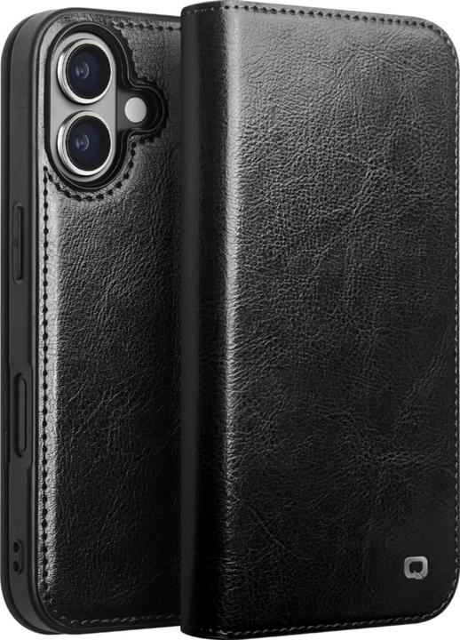 Image du produit QiAlino Fourre Flip cuir véritable (Apple iPhone 16)