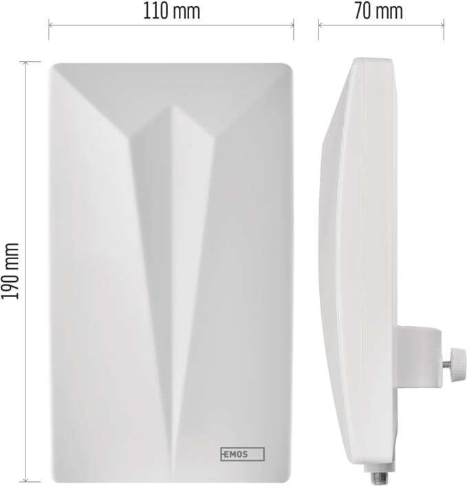 Immagine prodotto Emos Antenna universale VILLAGE CAMP-V400, DVB-T2, FM, DAB, LTE/4G/5G Filtro (DVB-T2, DVB-T, DAB+)