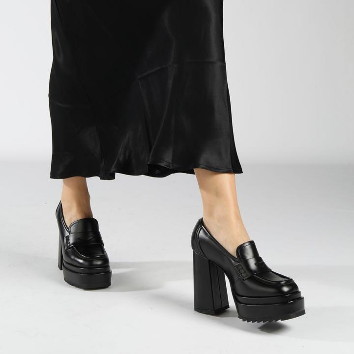Actual product image Buffalo 's high heel shoes may w loafer - vegan box (40)