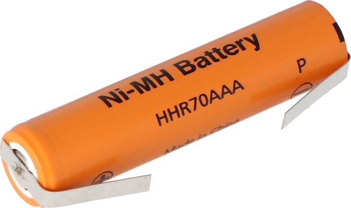Produktbild Panasonic Akku Flat Top HHR-70AAAE4 / AAA mit Lötfahne U-Form (1 Stk., AAA, 700 mAh)
