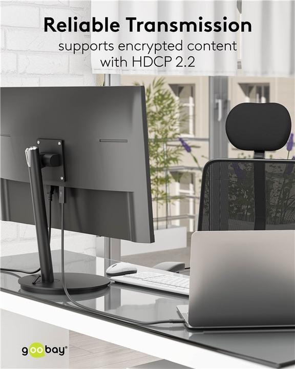 Image du produit Goobay HDMI – USB C (1 m, HDMI, USB Type C)