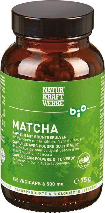 Produktbild NaturKraftWerke Matcha Vegicaps à 500mg Bio/kbA (1 Stück, Kapseln, 281 g)