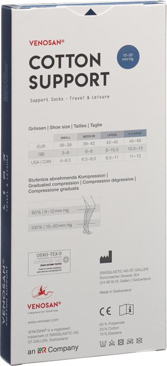Image du produit Venosan COTTON SUPPORT Socks A-D navy (M)