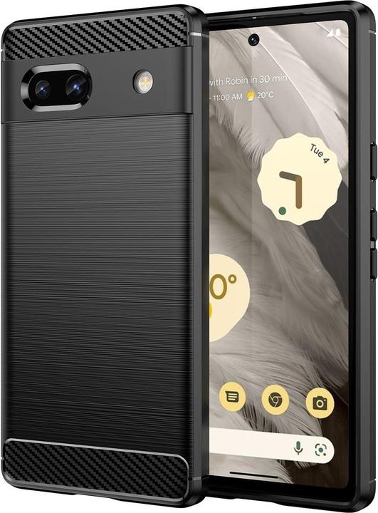 Actual product image König Design Case Mobile Protection for Google Motorola Samsung Xiaomi Case Cover Carbon Optics (Google Pixel 7a)