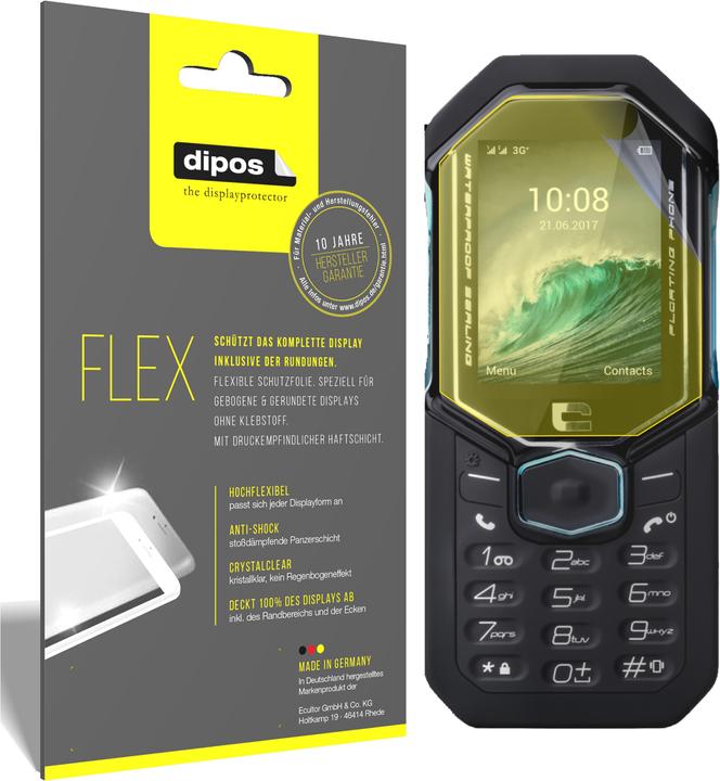 Produktbild Dipos Displayschutzfolie Full-Cover 3D (3 Stück, Crosscall Shark-X3)