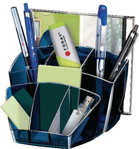 Office Depot Desk organiser plastic midnight blue 158 mm x 93 mm