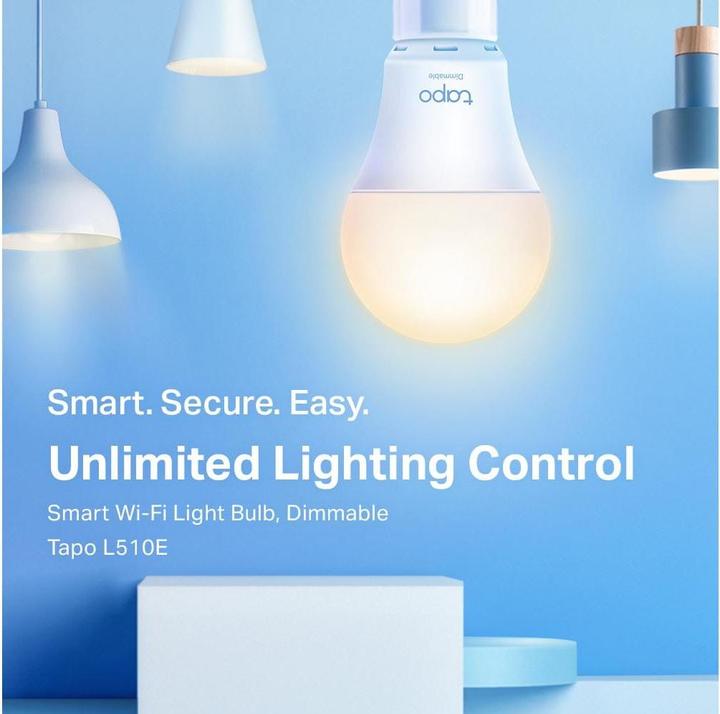 Actual product image TP-Link Tapo L510E (1-pack) (E27, 8.70 W, 806 lm, 1 x, F)
