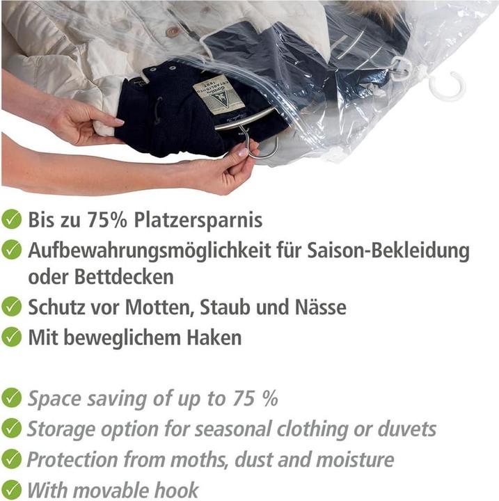 Actual product image Wenko Space-saving garment bag