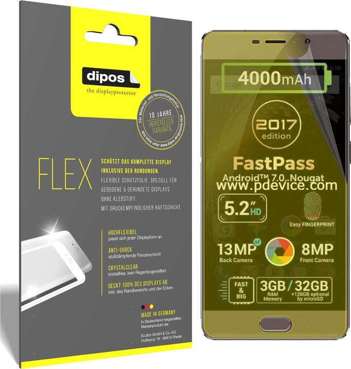 Produktbild Dipos Displayschutzfolie Full-Cover 3D (3 Stück, Allview P9 Energy Lite)