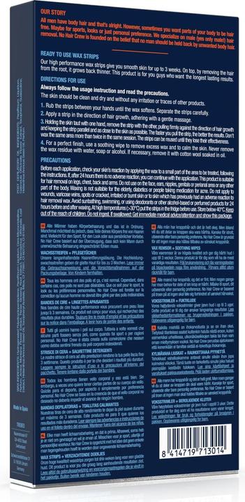 Actual product image No Hair Crew Wax strips (448.80 ml, 20 x, 76 g)