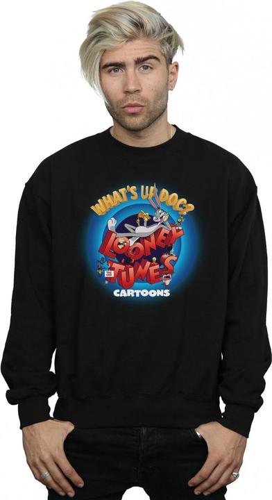 Actual product image Looney Tunes Mens Cartoons What's Up Doc Circle Sweatshirt (XXL)