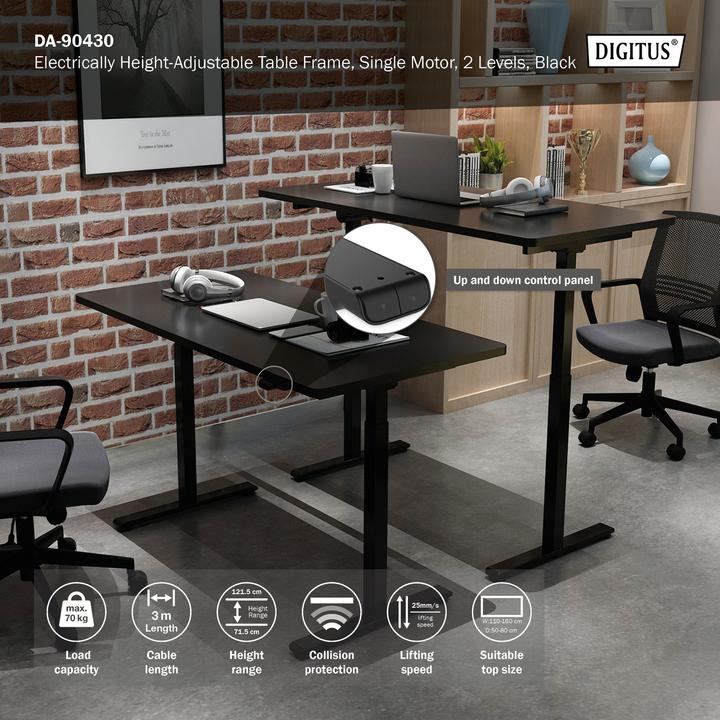 Actual product image Digitus Height-adjustable table frame