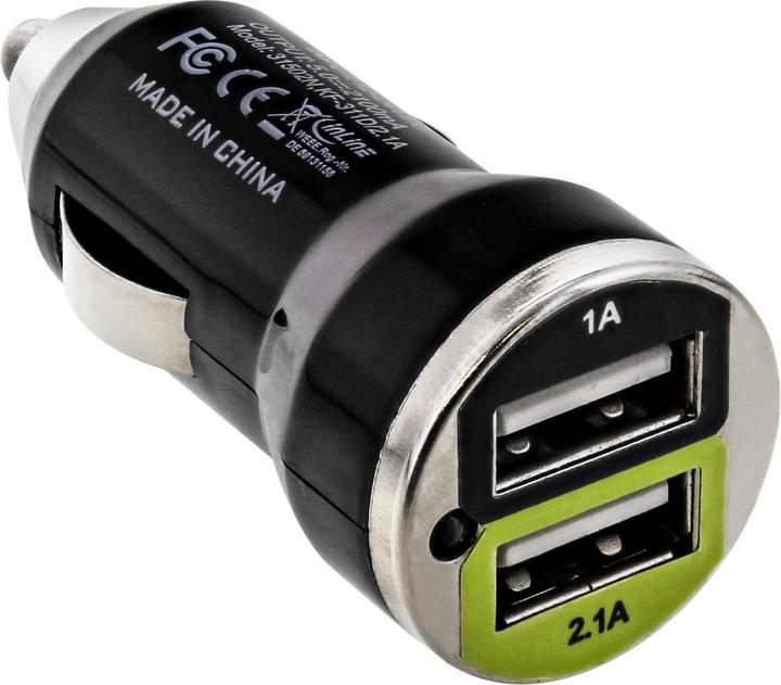 Immagine prodotto InLine Set di caricabatterie da auto USB DUAL+