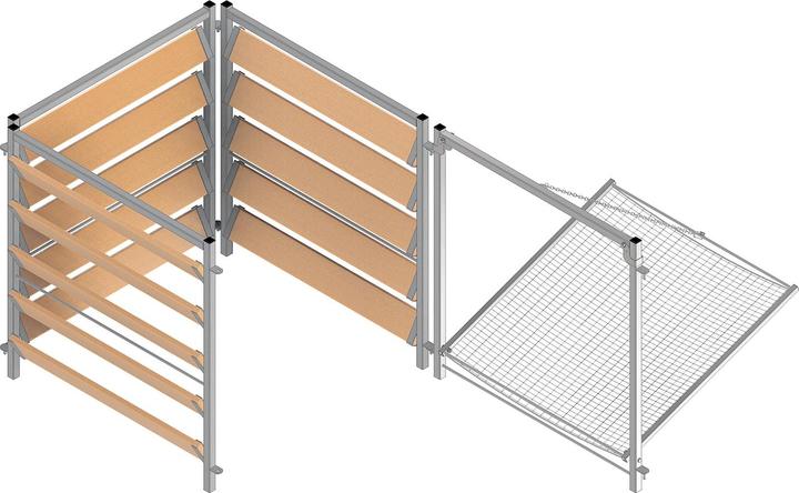 Image du produit Bellissa Composteur bois/métal avec tamis (1000 l)