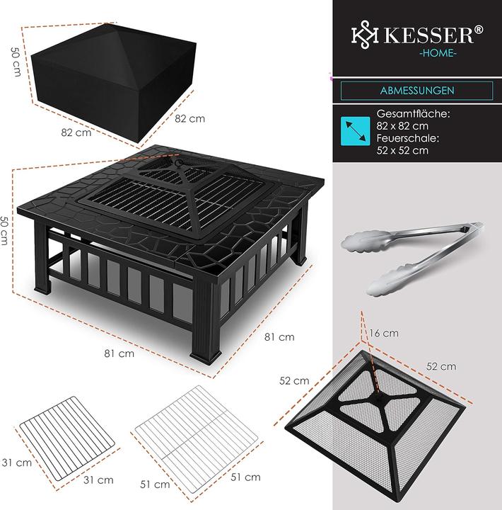 Actual product image Kesser Fireplace (82 cm)