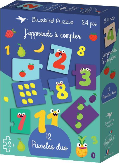 Actual product image Bluebird 12 Puzzles duo - J'apprends à compter (24 pieces)