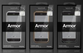 Produktbild more. Armor Metal Bumper für iPhone 5/5S/SE Bronze/Black (Apple iPhone 5, Apple iPhone 5s, Apple iPhone SE)