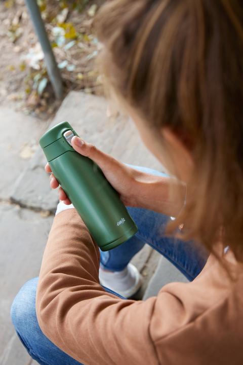 Actual product image Emsa Insulated drinking bottle LIGHT MUG, 0.4 litre, green (0.40 l)