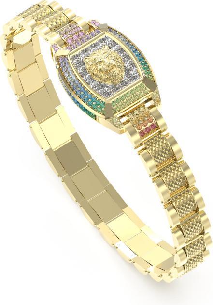Guess LION KING Armband (21 cm, Edelstahl)