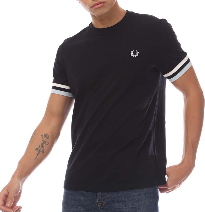 Actual product image Fred Perry Mens Bold Pique Tipped T-Shirt (XS)