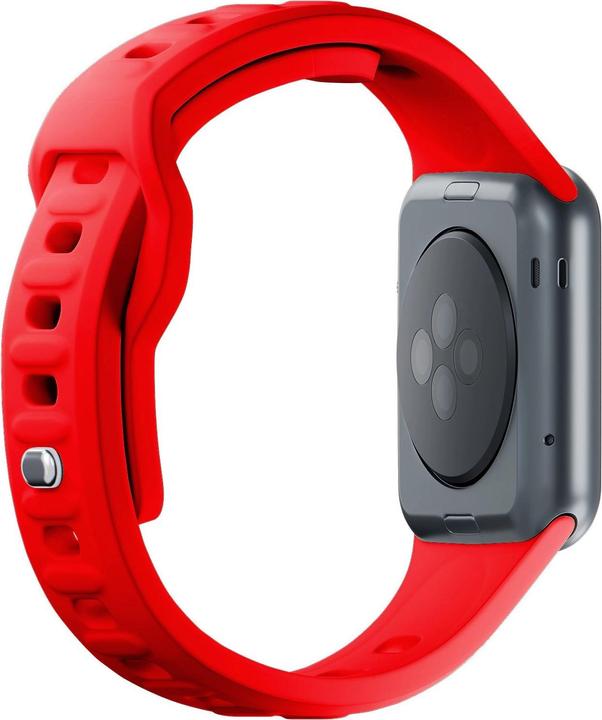 Produktbild 3MK Silicone Watch Strap czerwony/red dla Apple Watch 42/44/45/49mm (Silikon, Edelstahl)