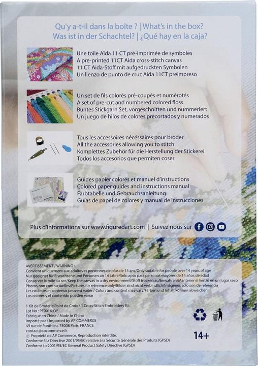 Produktbild Figured'Art Kreuzstich-Set Katzenkenner