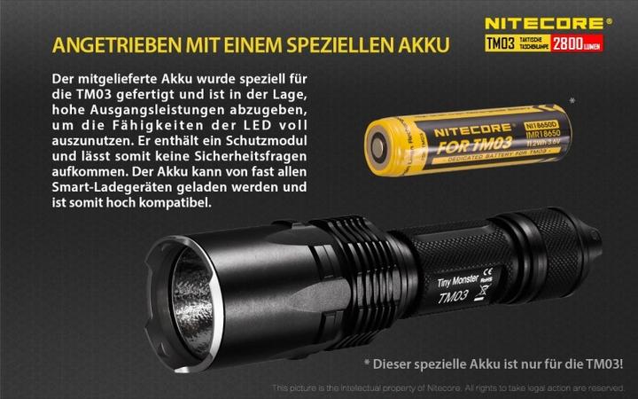 Actual product image Nitecore Tm03 (15.90 cm, 2800 lm)