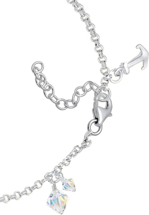 Produktbild Elli Bettelarmband mit Symbolen und Kristallen (18 cm, Sterling Silber)