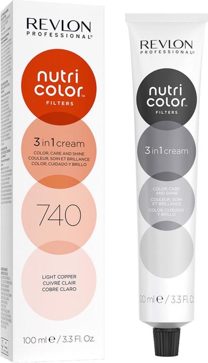 Revlon Professional Nutri Color Filters (Mittelblond Kupfer Intensiv, 740 Light Copper)