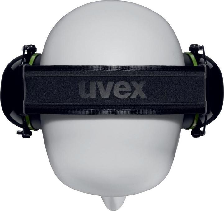 Produktbild Uvex Safety Kapselgehörschutz K10 schwarz, grün SNR 30 dB Grösse L, M, S (1 x)