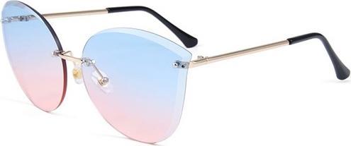 Bekos Stylische Damen Sonnenbrille mit blau rot getönte Gläser