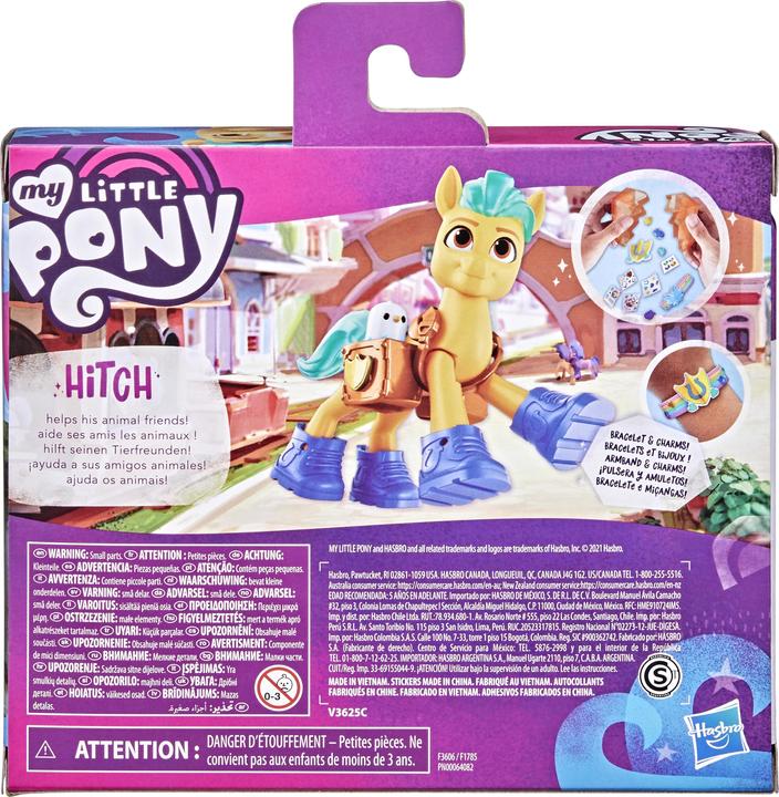 Actual product image My Little Pony A new generation crystal adventure Hitch Trailblazer, 7.5 cm high pony with exercises