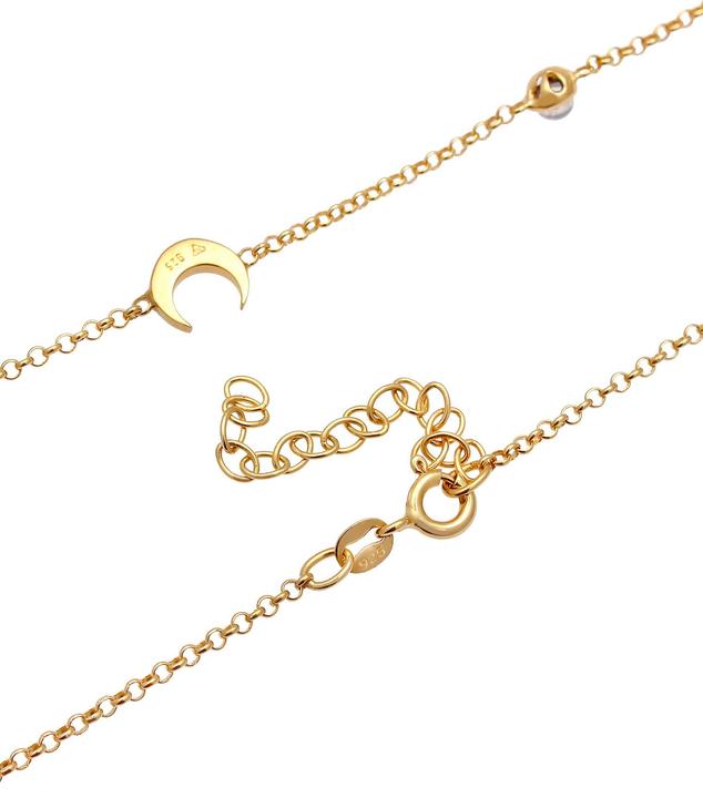Image du produit Elli Astro, croissant de lune (Argent sterling 925, Pierre de lune, 40 cm)
