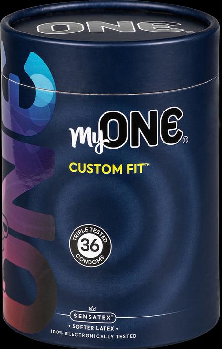 Produktbild MyOne Perfect Fit» Masskondome, Grösse 49F (36 St.), Vorratsbox (36 Stk.)