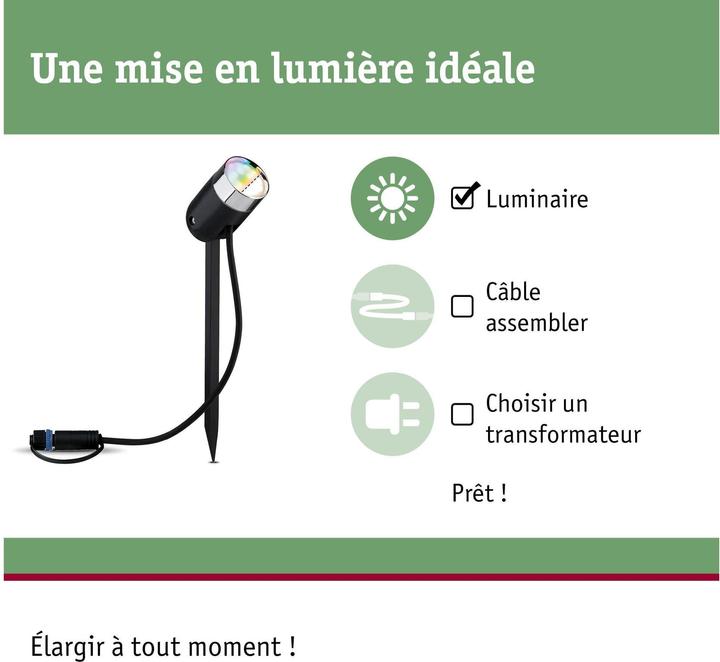Immagine prodotto Paulmann Spot per lucci da esterno Plug & Shine (330 lm, IP65)