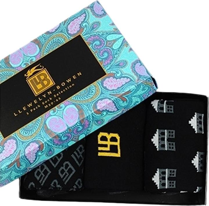 Produktbild Laurence Llewelyn-Bowen Monoglam Socken (3erPack) (3er Pack, L)